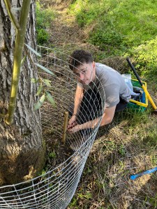 securing a beaver guard